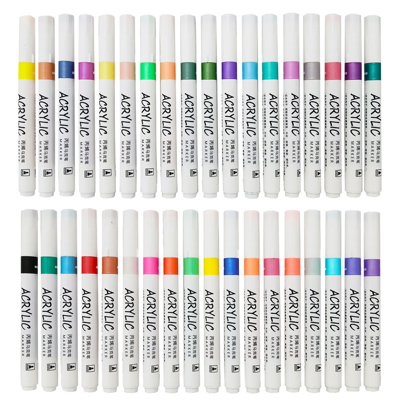 ماژیک چند منظوره مدل اکریلیک کد GA109 مجموعه 36 عددی