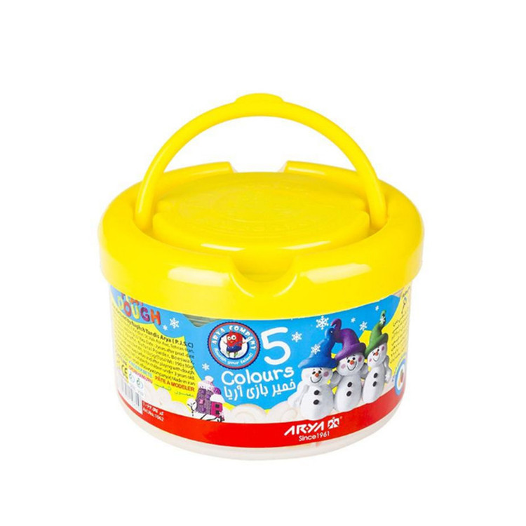 خمیر سطلی 5 رنگ آریا